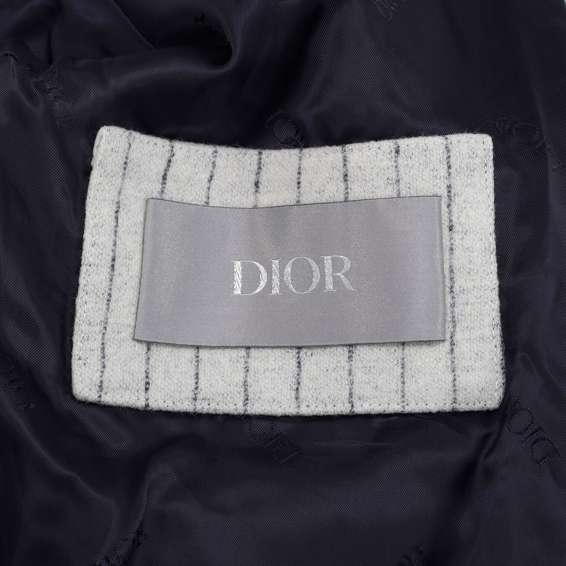 Men's Logo Baseball Jacket Embroidered Wool Blend