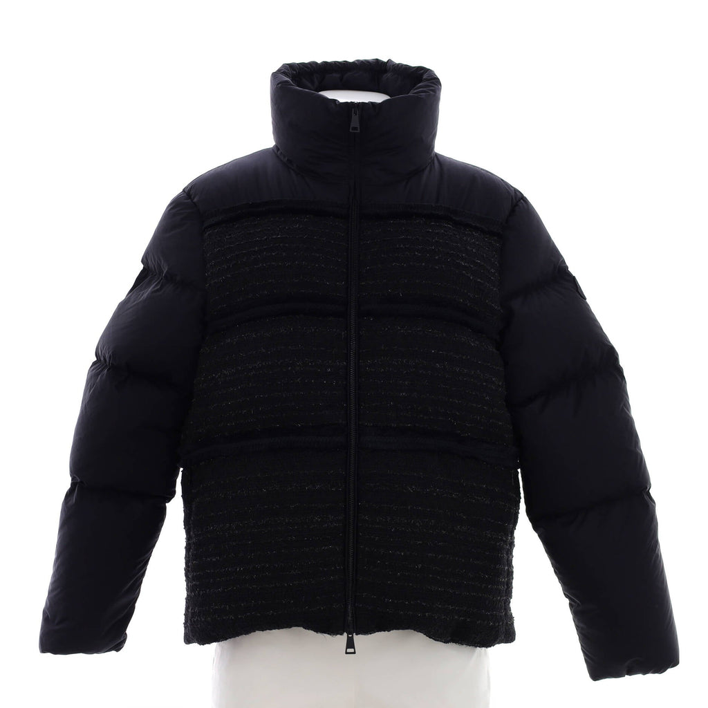 Women's Aucun Puffer Jacket Quilted Nylon and Tweed with Down