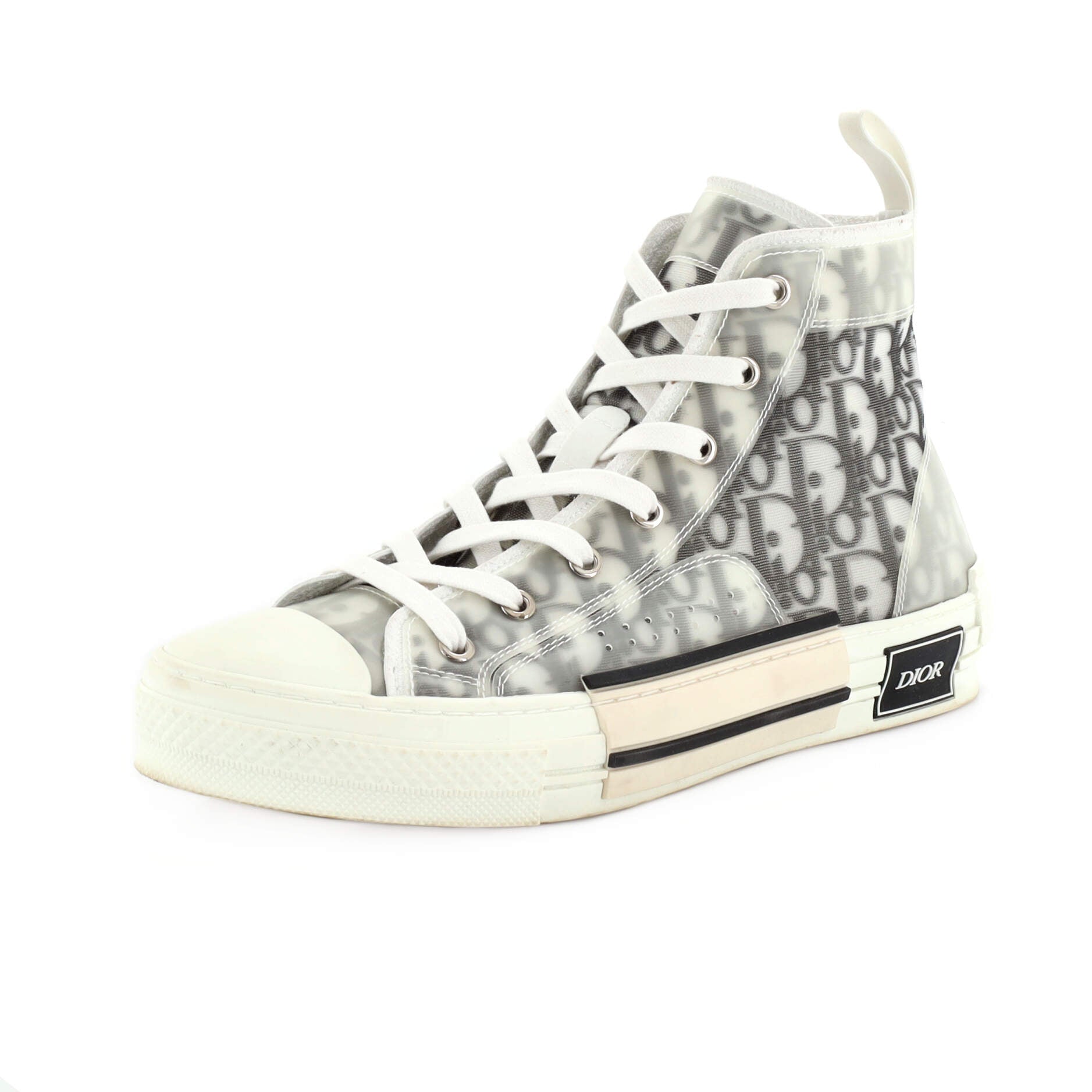 Men's B23 High-Top Sneakers Oblique Coated Canvas and PVC