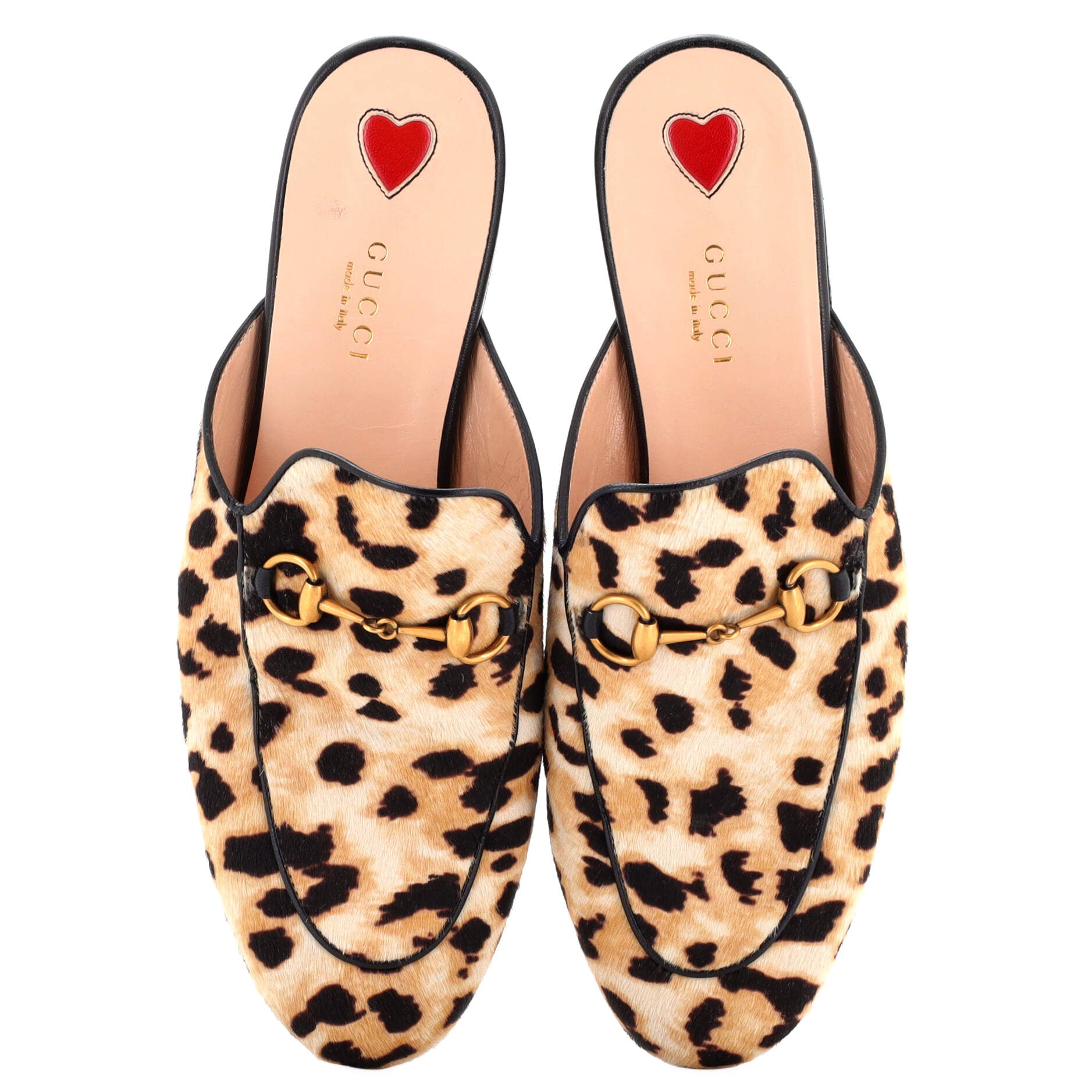 Women's Princetown Mules Printed Calf Hair