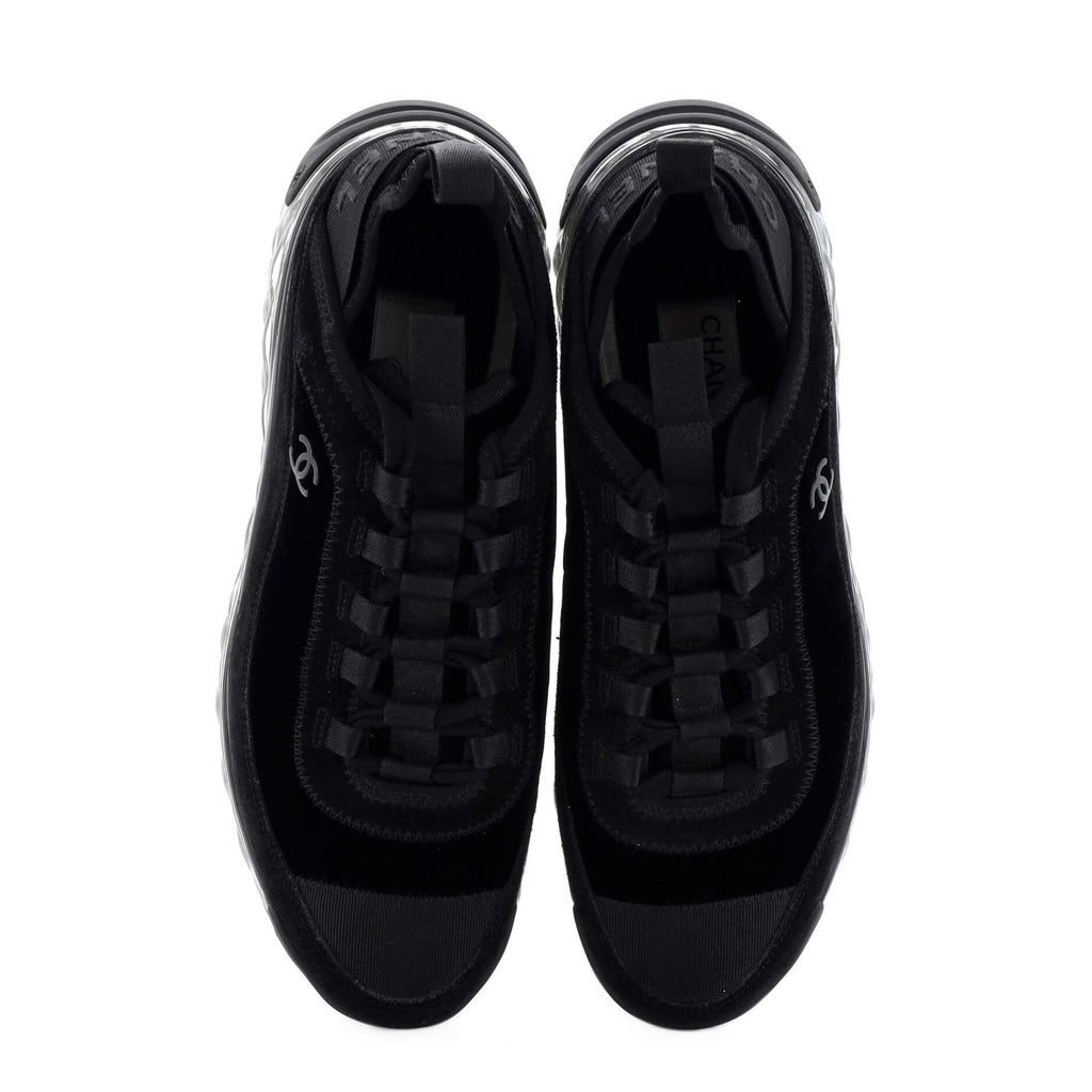Women's CC Cap Toe Logo Sneakers Suede and Mixed Fibers