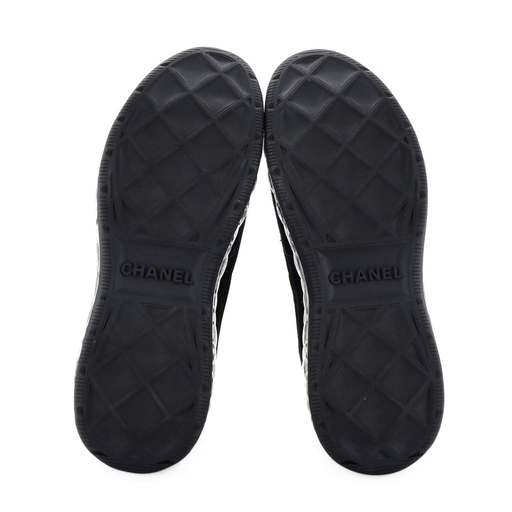 Women's CC Cap Toe Logo Sneakers Suede and Mixed Fibers