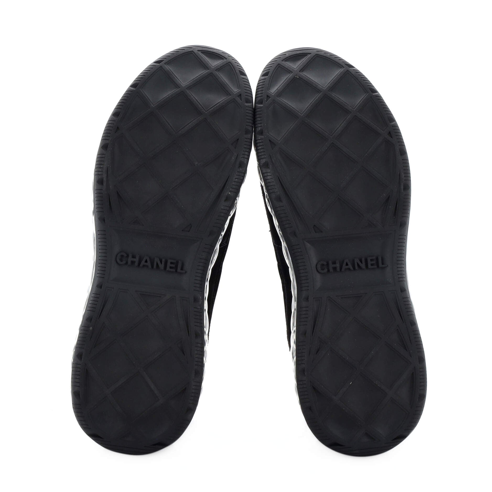 Women's CC Cap Toe Logo Sneakers Suede and Mixed Fibers