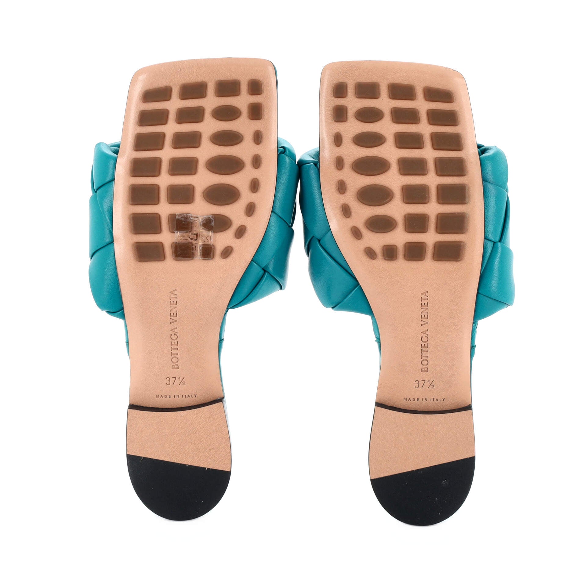 Women's Lido Flat Sandals Maxi Intrecciato Leather