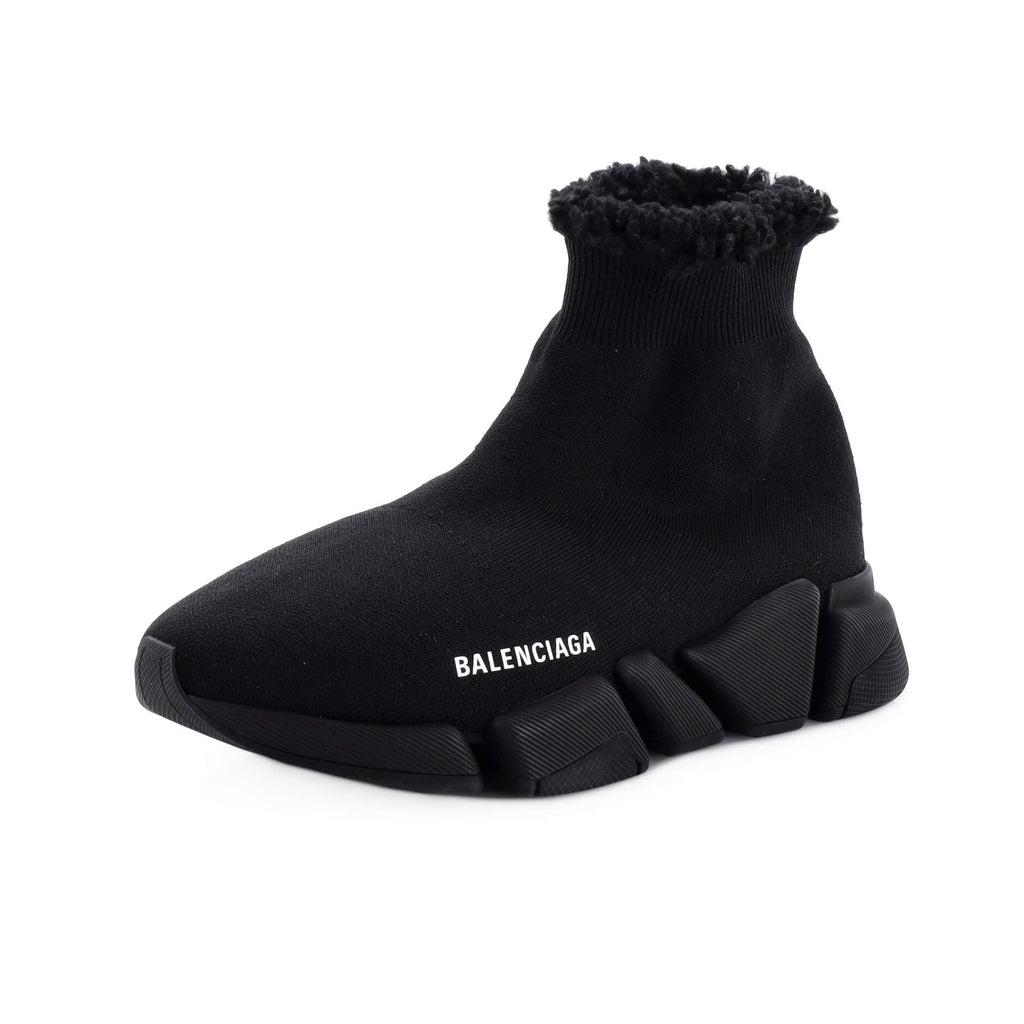 Women's Speed 2.0 Sneakers Technical Knit and Faux Fur