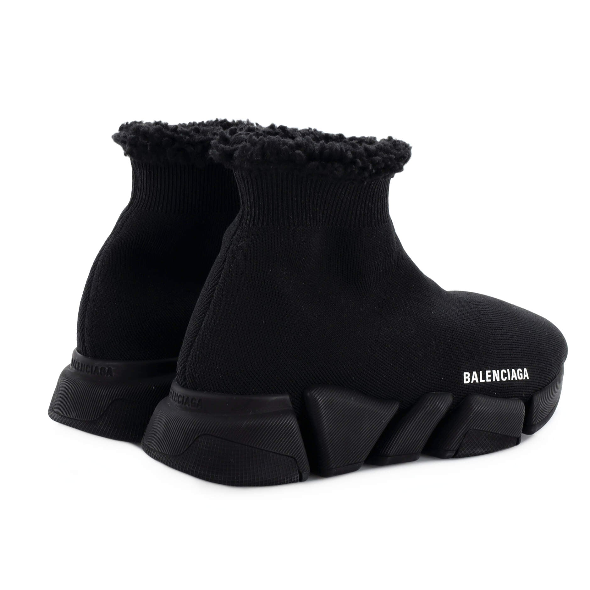 Women's Speed 2.0 Sneakers Technical Knit and Faux Fur