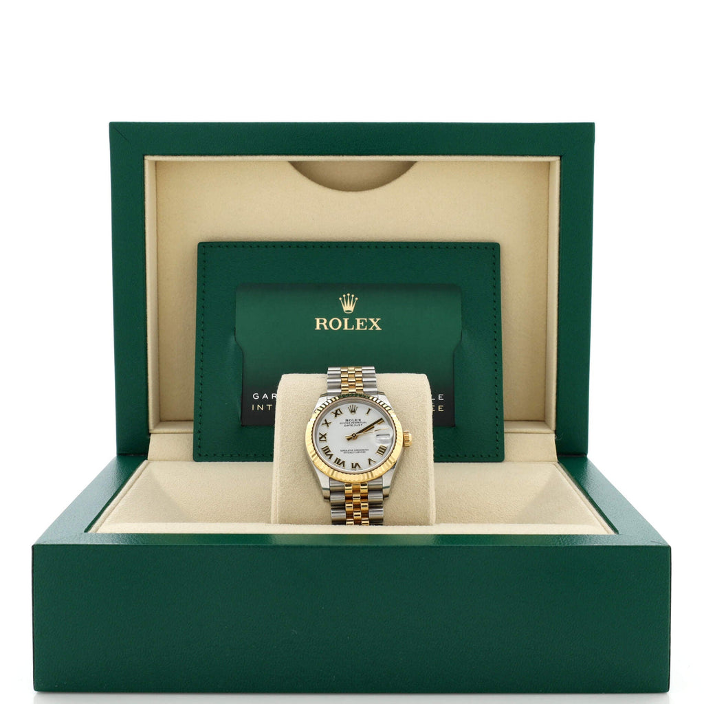 Oyster Perpetual Datejust Automatic Watch Stainless Steel and Yellow Gold 31