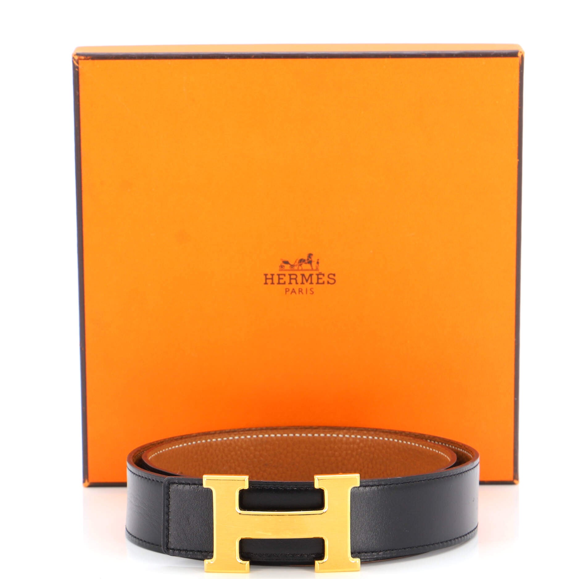 Constance Reversible Belt Leather Medium 80
