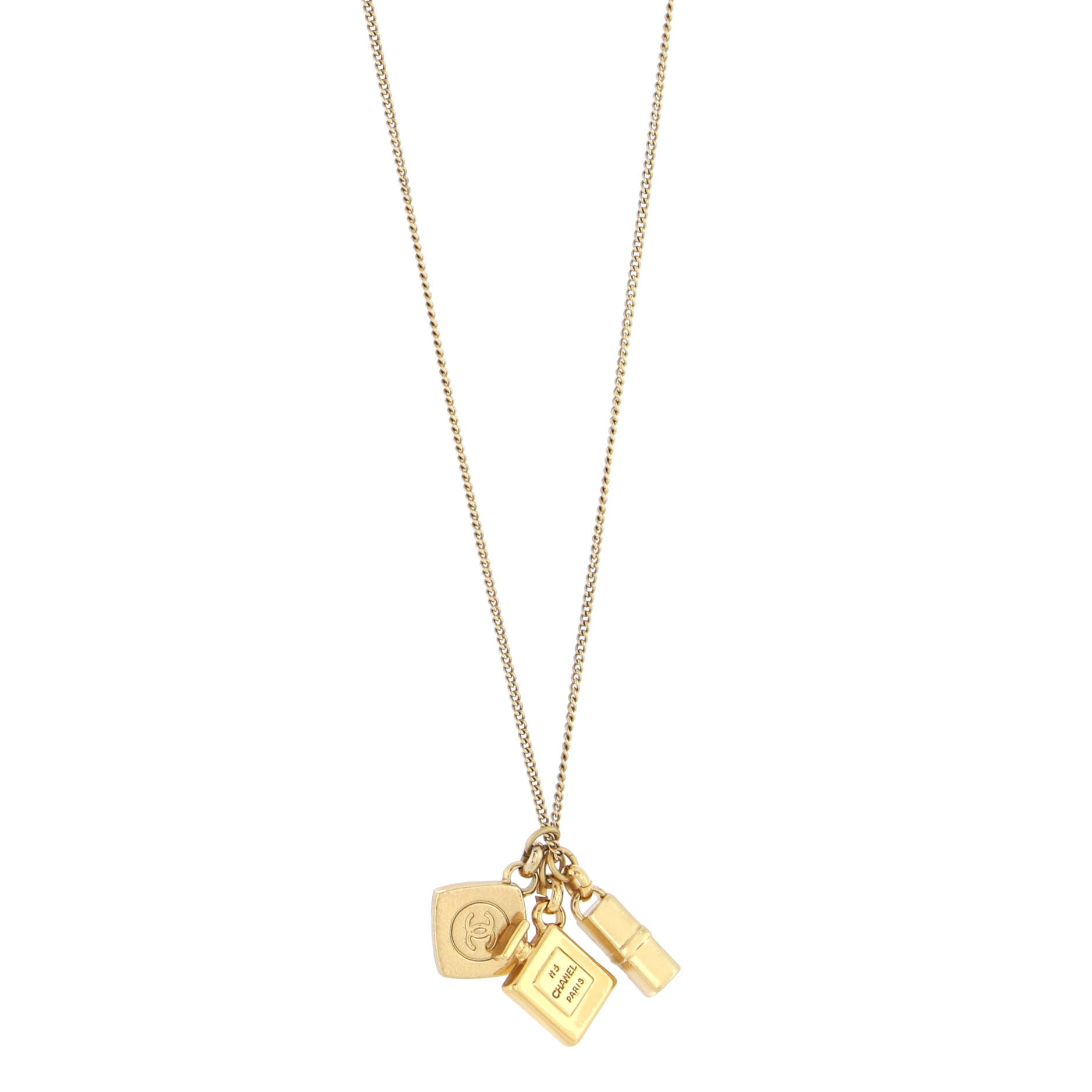 Cosmetic Charms Pendant Necklace Metal