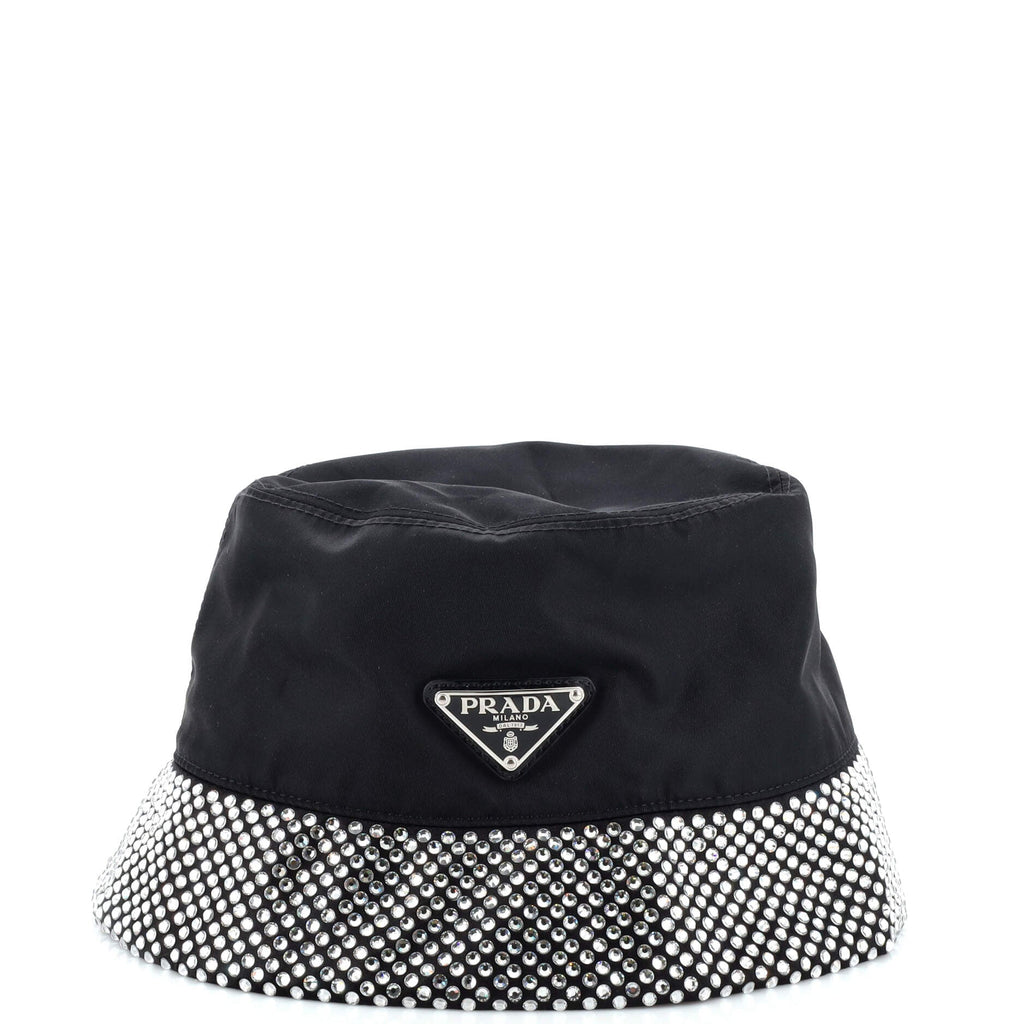 Bucket Hat Crystal Embellished Re-Nylon