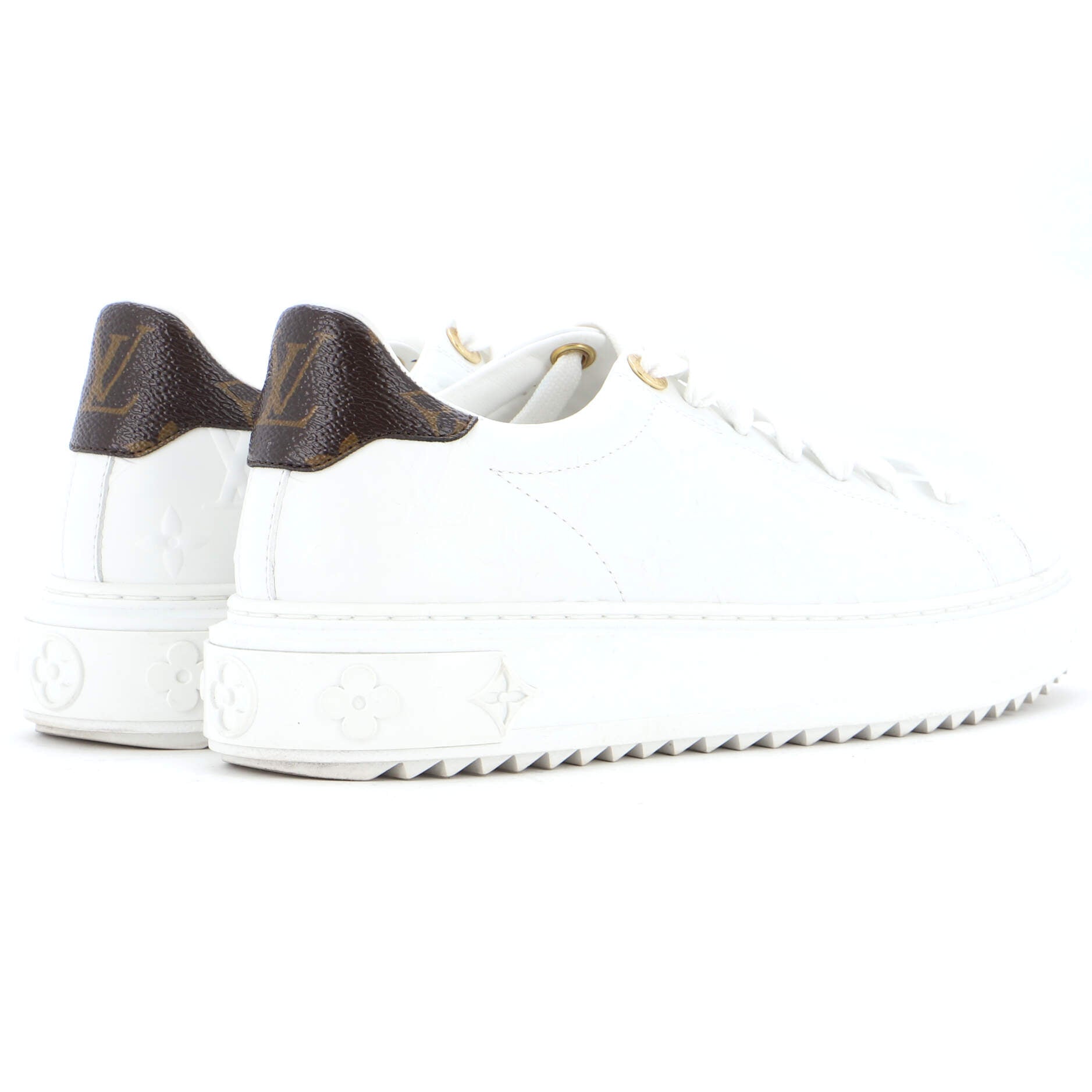 Women's Time Out Sneakers Monogram Embossed Leather