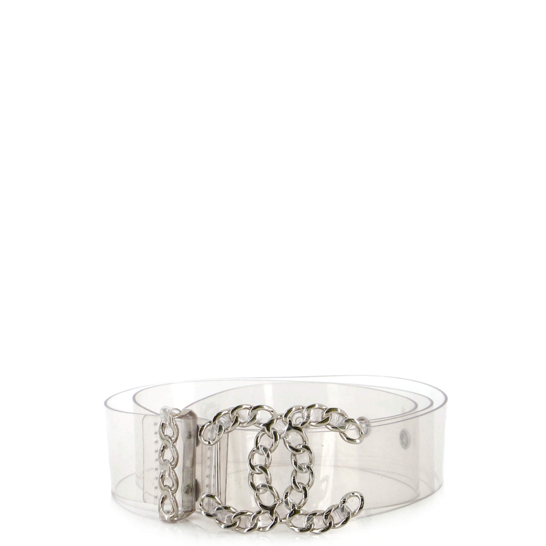 Woven Chain CC Buckle Belt PVC Medium 80
