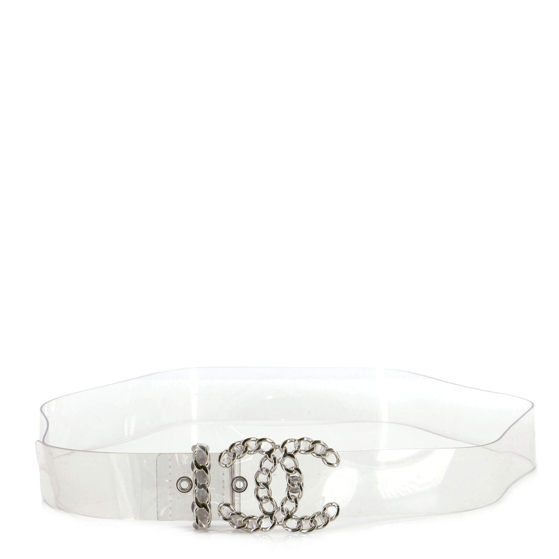 Woven Chain CC Buckle Belt PVC Medium 80