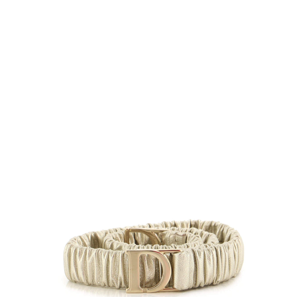 30 Montaigne Stretch Belt Pleated Leather Thin 65