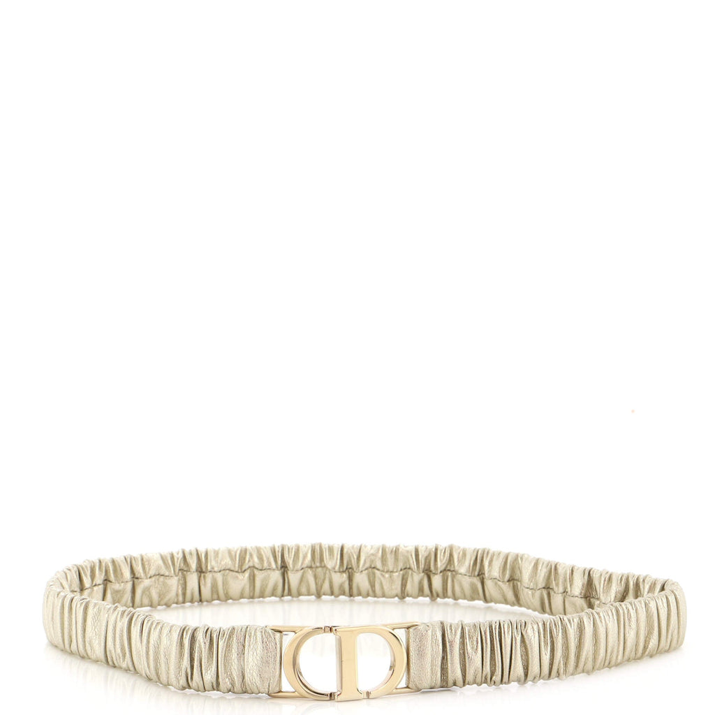 30 Montaigne Stretch Belt Pleated Leather Thin 65