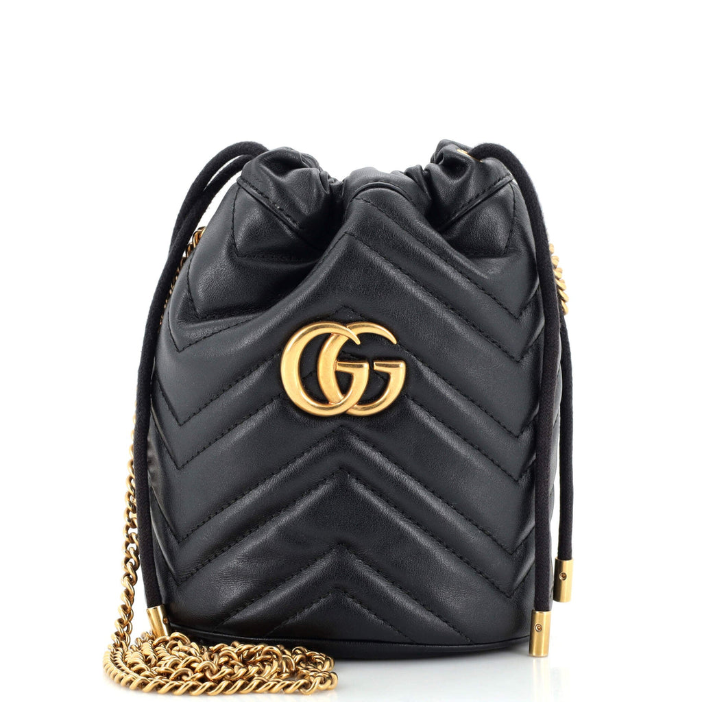 GG Marmont Bucket Bag Matelasse Leather Mini