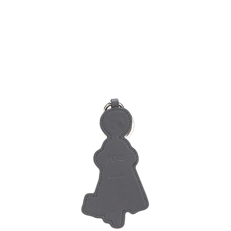 Fendi Key Motif Leather Keychain