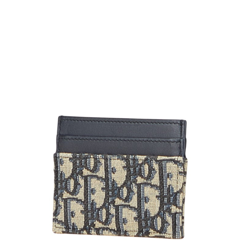 Dior 30 Montaigne Freesia Oblique Jacquard Cotton Canvas Lambskin  Holder