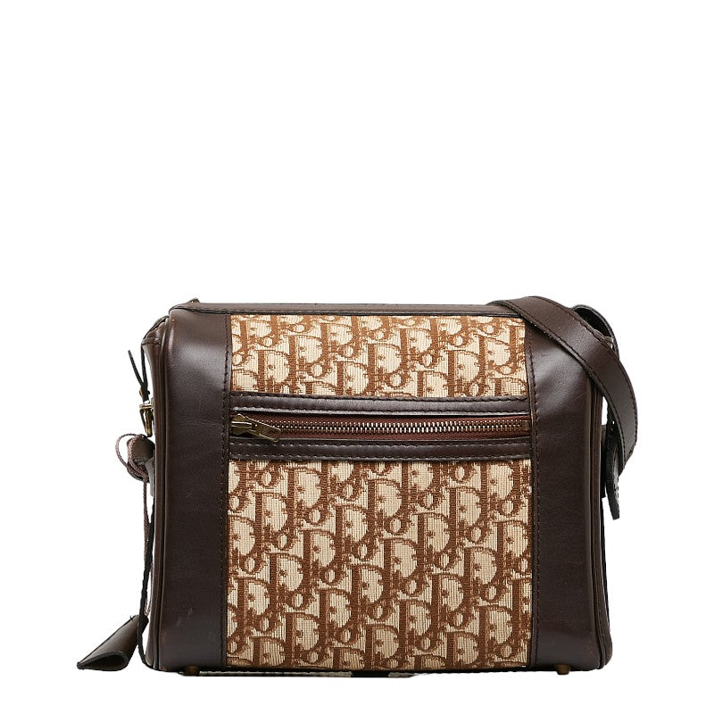 Dior Trotter Canvas Leather Shoulder Bag