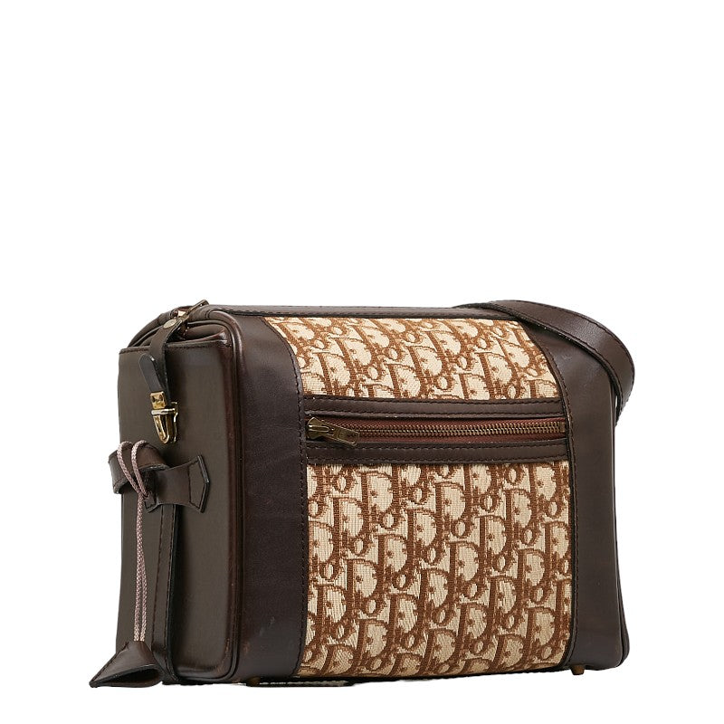 Dior Trotter Canvas Leather Shoulder Bag