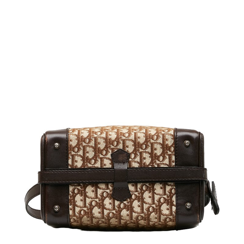 Dior Trotter Canvas Leather Shoulder Bag