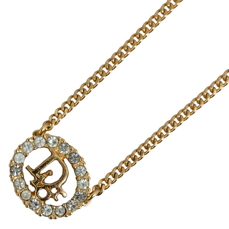 Dior Logo Rhinestone Necklace