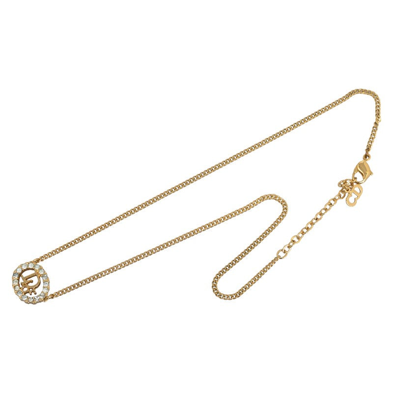 Dior Logo Rhinestone Necklace