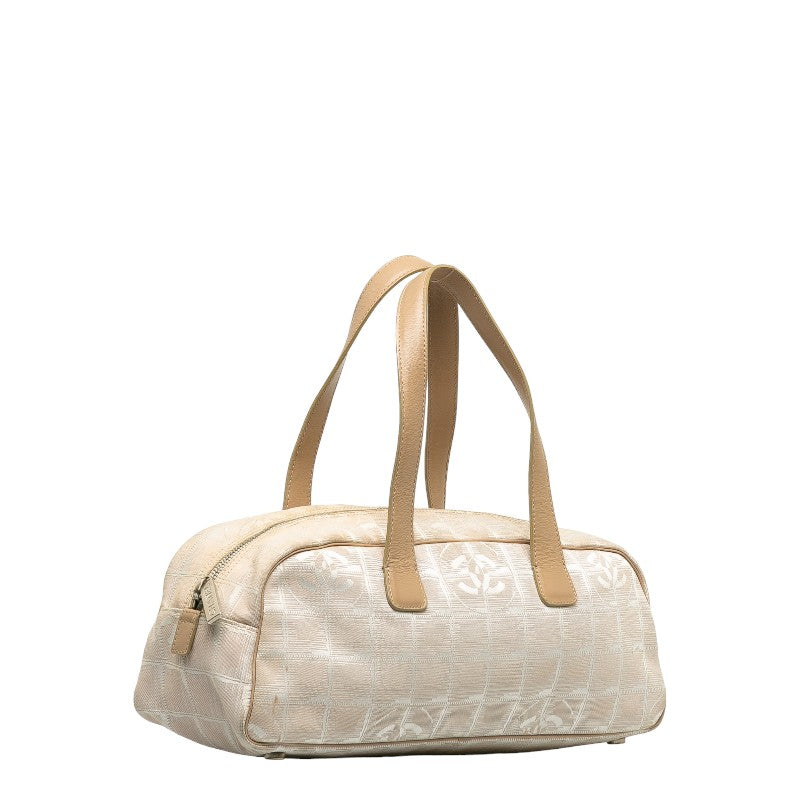 Chanel New Travel Line Canvas Leather Handbag