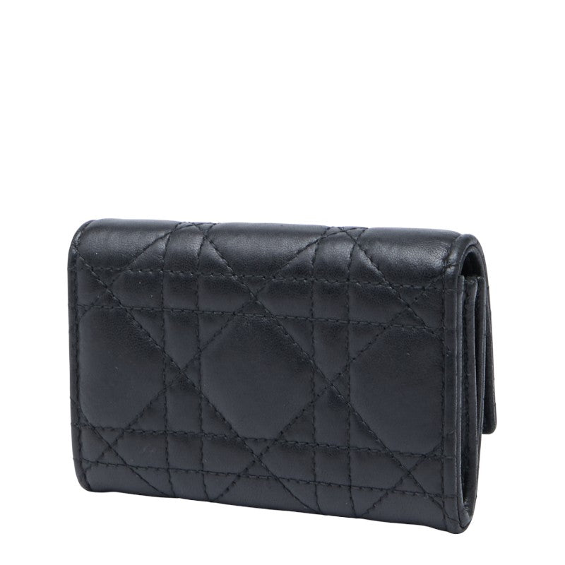 Dior Jolie Glycine Cannage Lambskin Wallet