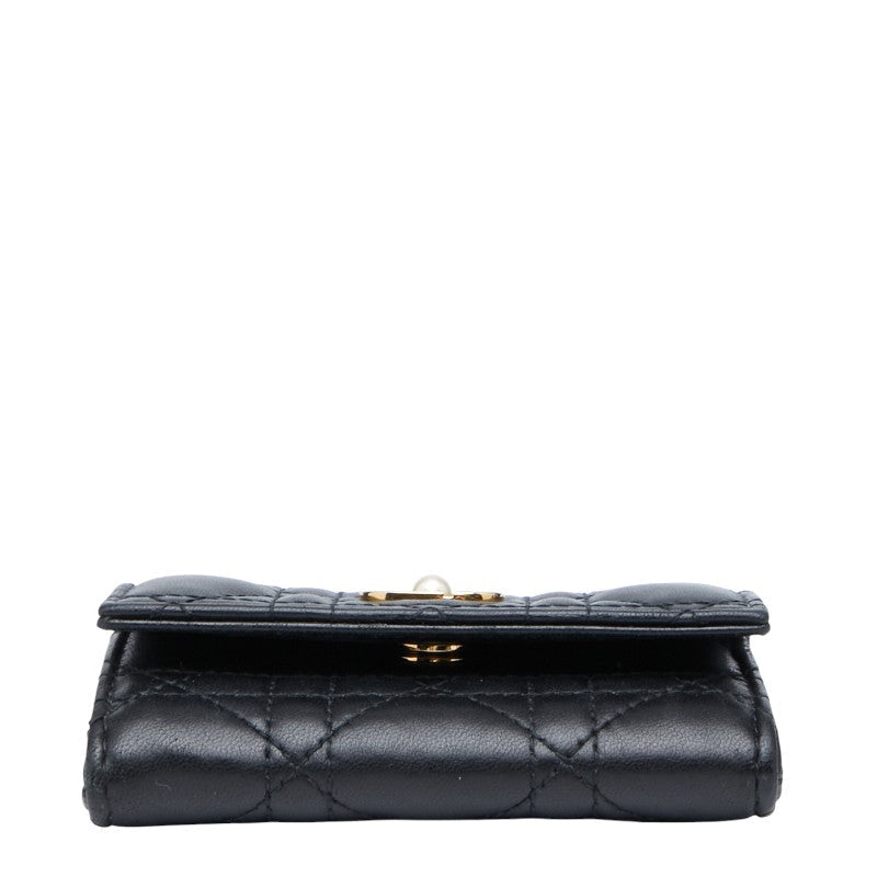 Dior Jolie Glycine Cannage Lambskin Wallet