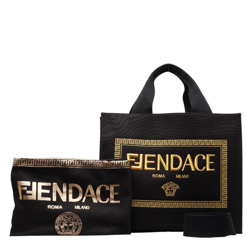 Fendi Fendace La Medusa Canvas 2way bag