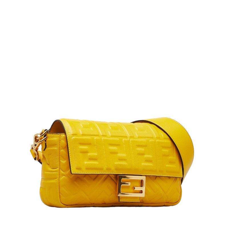 Fendi Zucca Leather Shoulder Bag