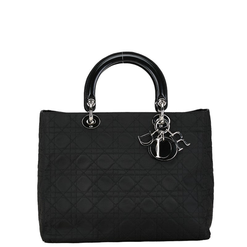 Dior Lady Dior Cannage Cotton Leather 2way Bag