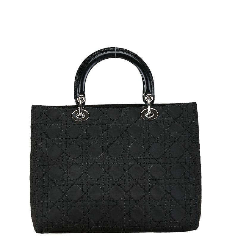 Dior Lady Dior Cannage Cotton Leather 2way Bag