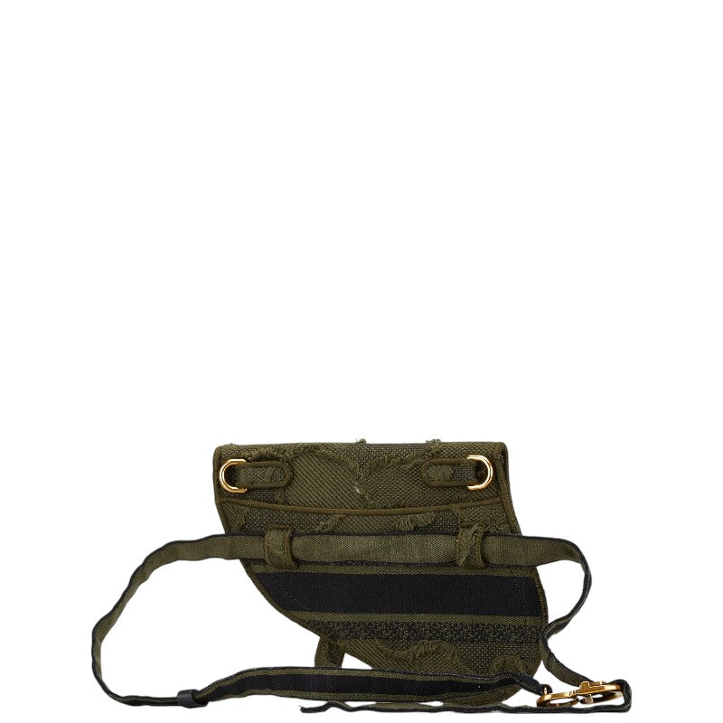 Dior Saddle Bag Canvas Shoulder Bag