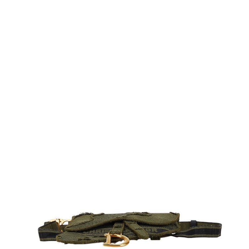 Dior Saddle Bag Canvas Shoulder Bag