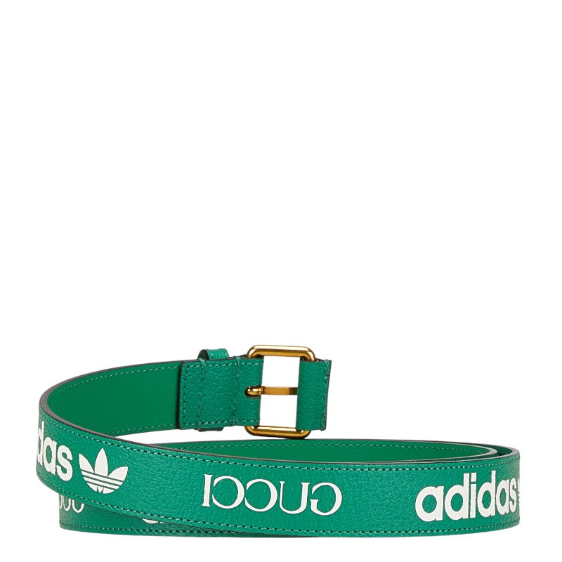 Gucci ×adidas Logo Leather Belt