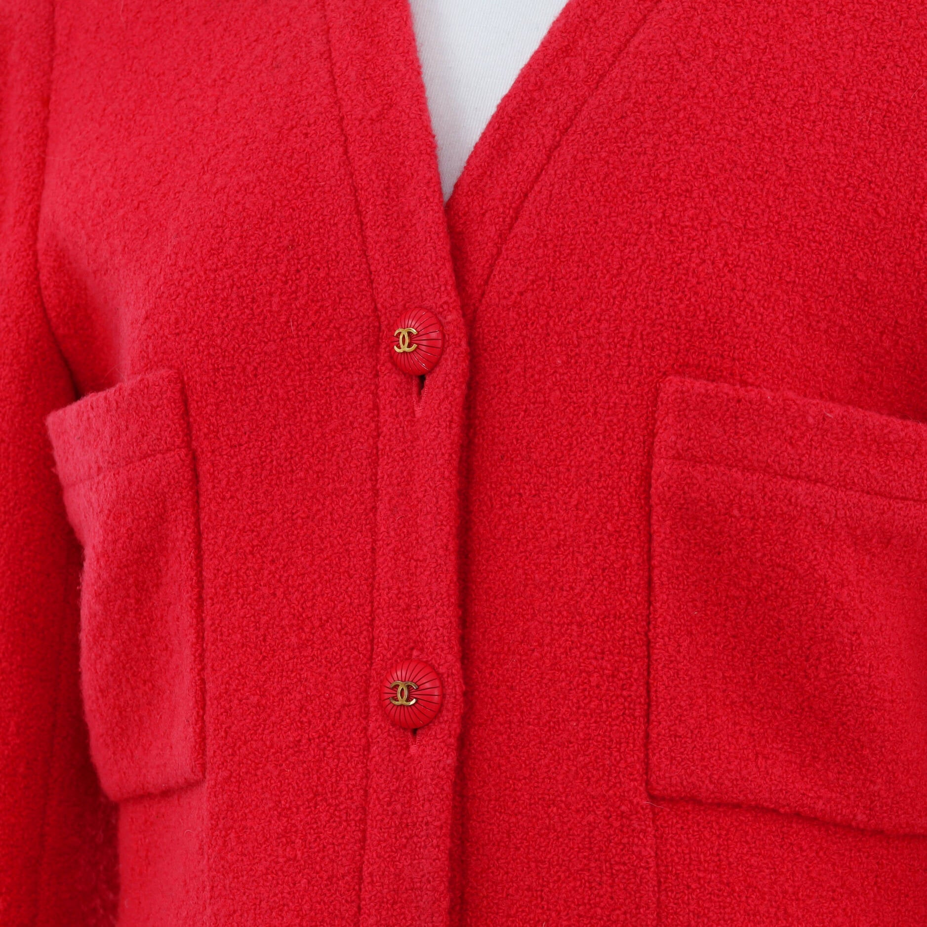 Women's Vintage Four Pocket V-Neck Jacket Tweed
