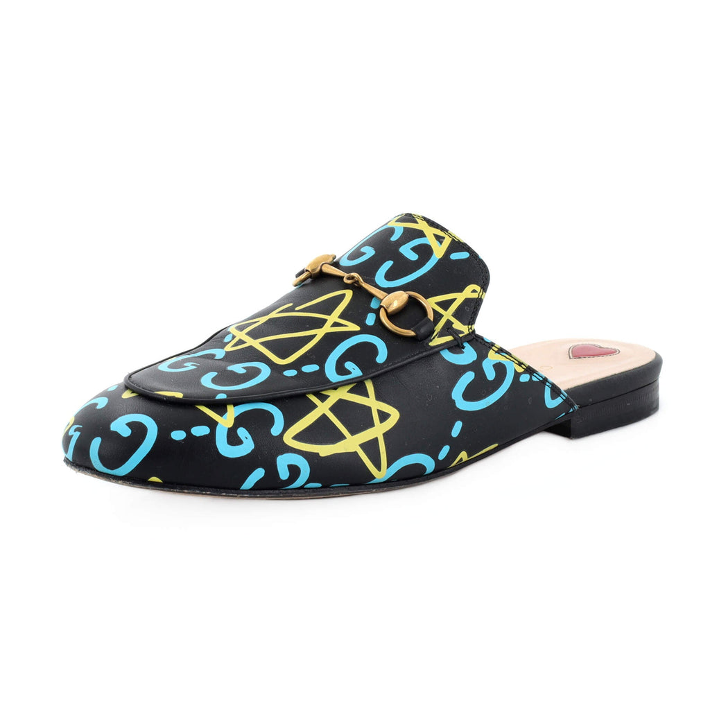 Women's Princetown Mules Printed Leather