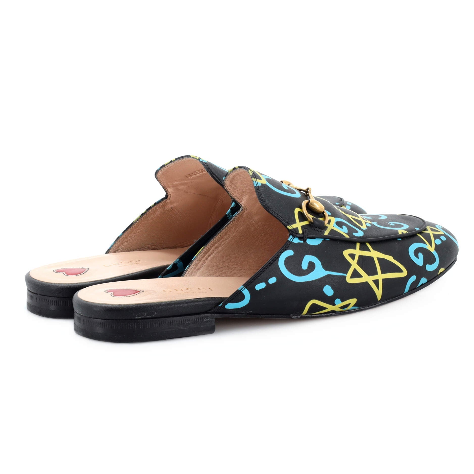 Women's Princetown Mules Printed Leather