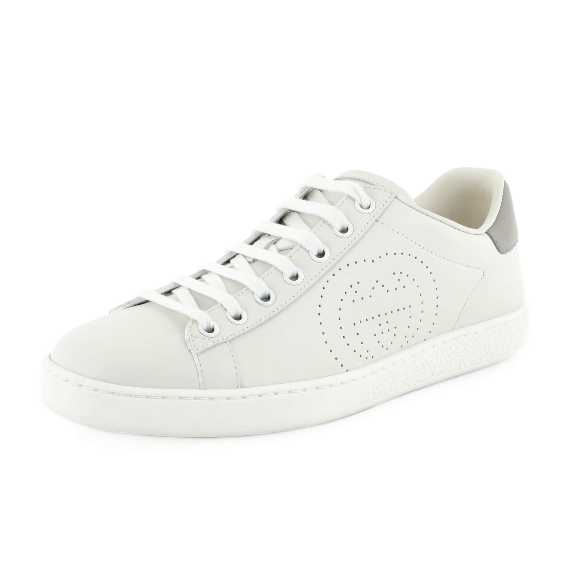 Interlocking G Ace Sneakers Perforated Leather
