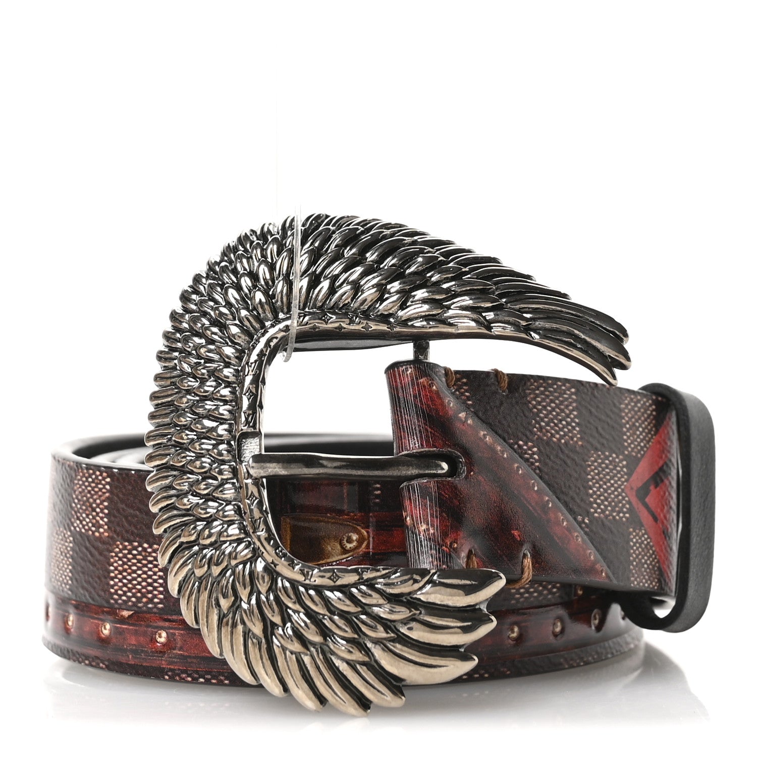 Transformed Damier Ebene Time Trunk Belt 80 32