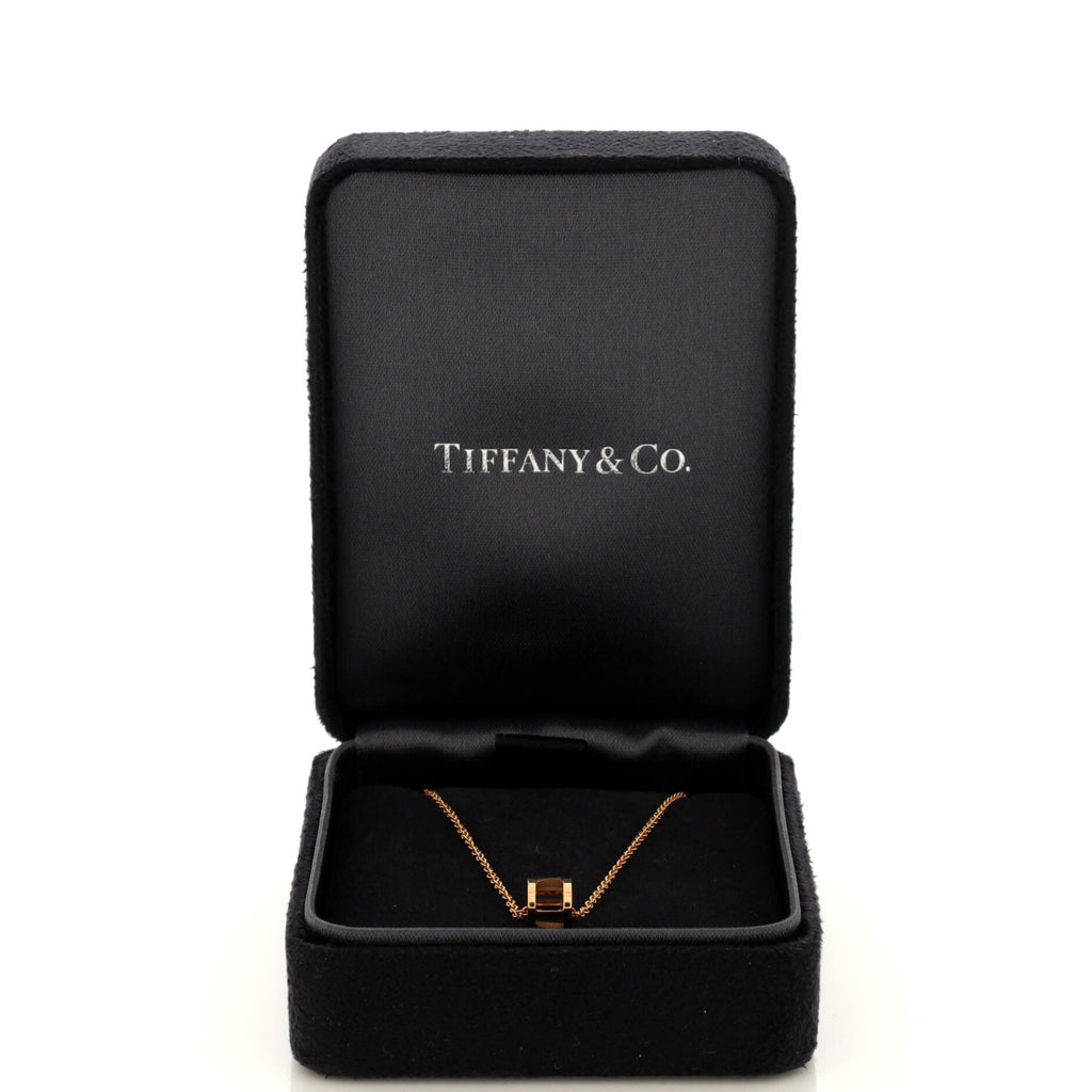 Atlas Open Pendant Necklace 18K Rose Gold