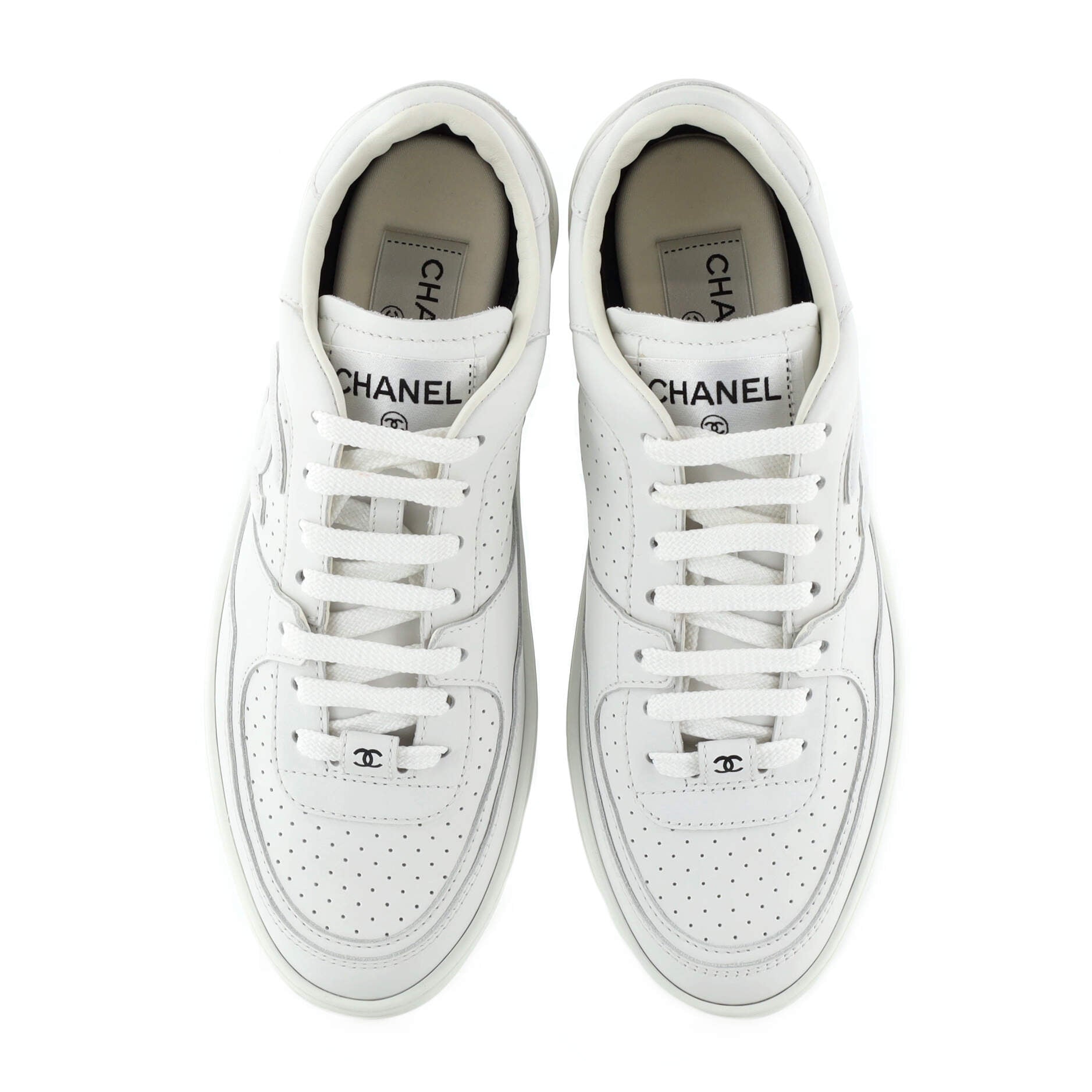 Women's CC Low-Top Sneakers Perforated Leather