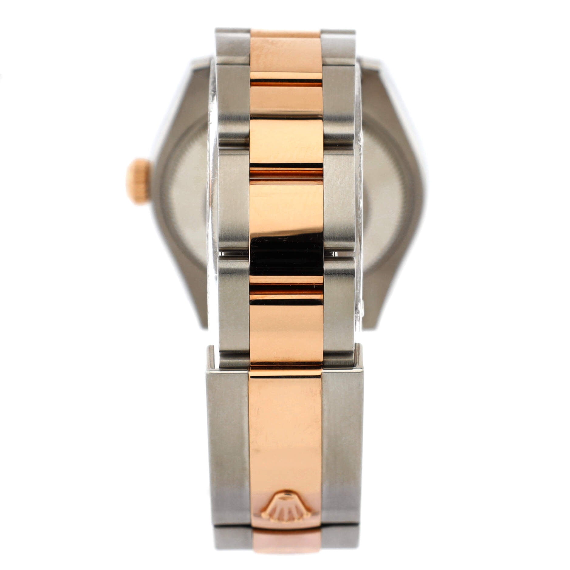 Oyster Perpetual Datejust Automatic Watch Stainless Steel and Rose Gold with Floral Dial 31