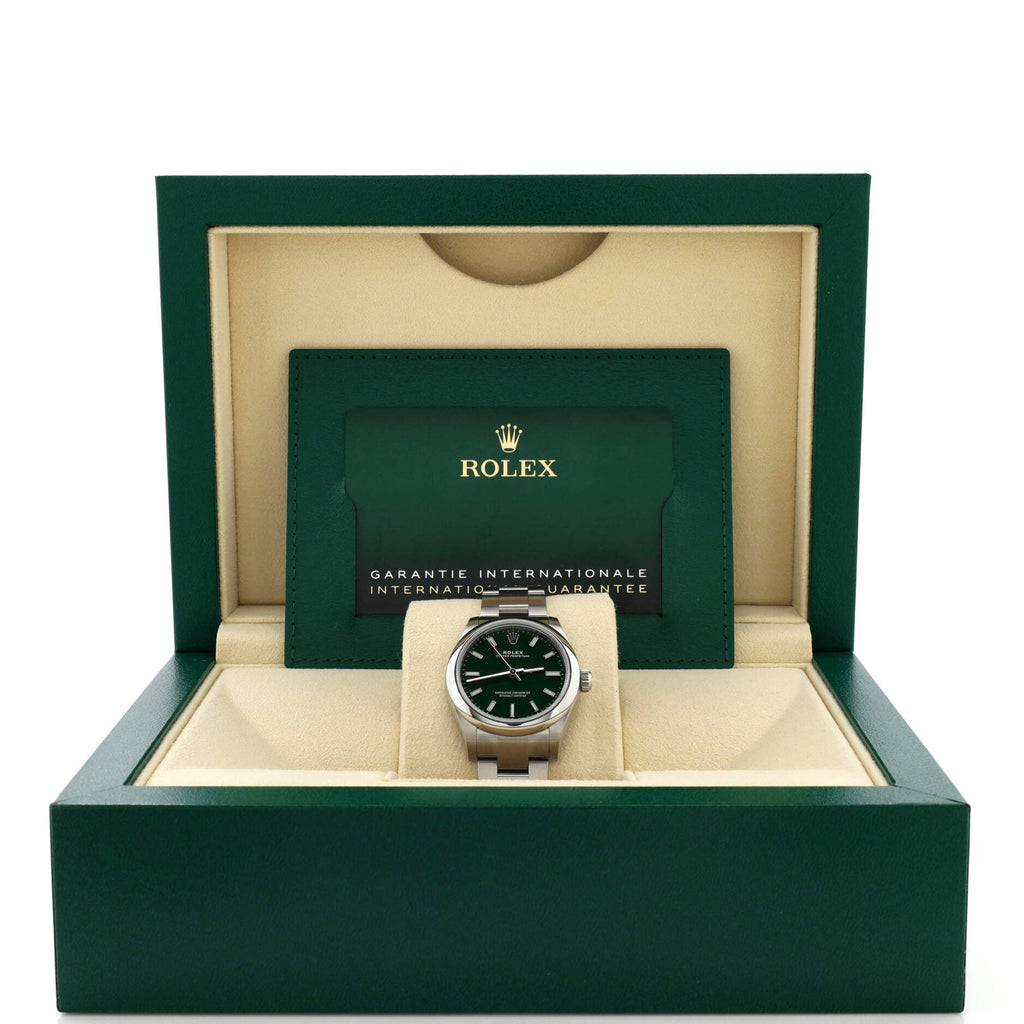 Oyster Perpetual Green Automatic Watch Stainless Steel 31