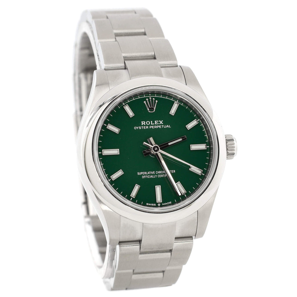 Oyster Perpetual Green Automatic Watch Stainless Steel 31