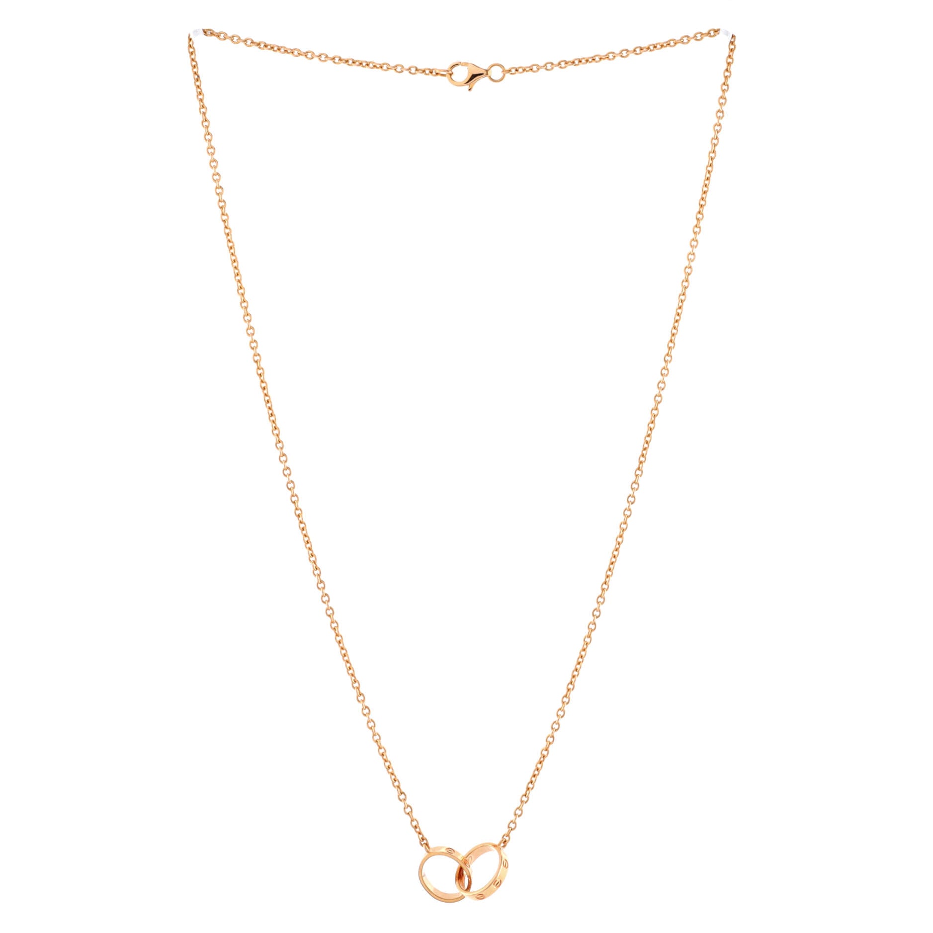 Love Interlocking Necklace 18K Rose Gold