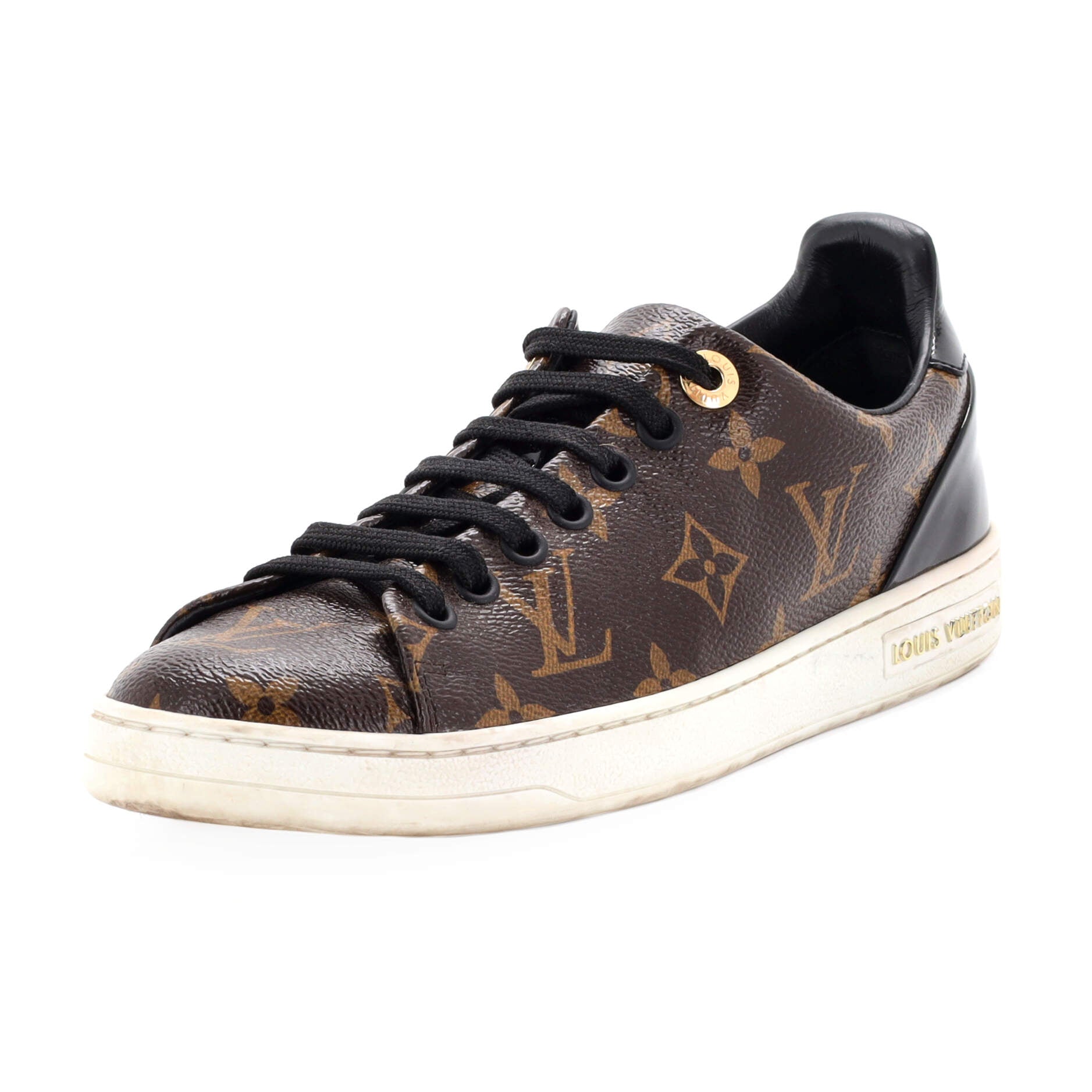 Women's FrontRow Sneakers Monogram Canvas with Patent