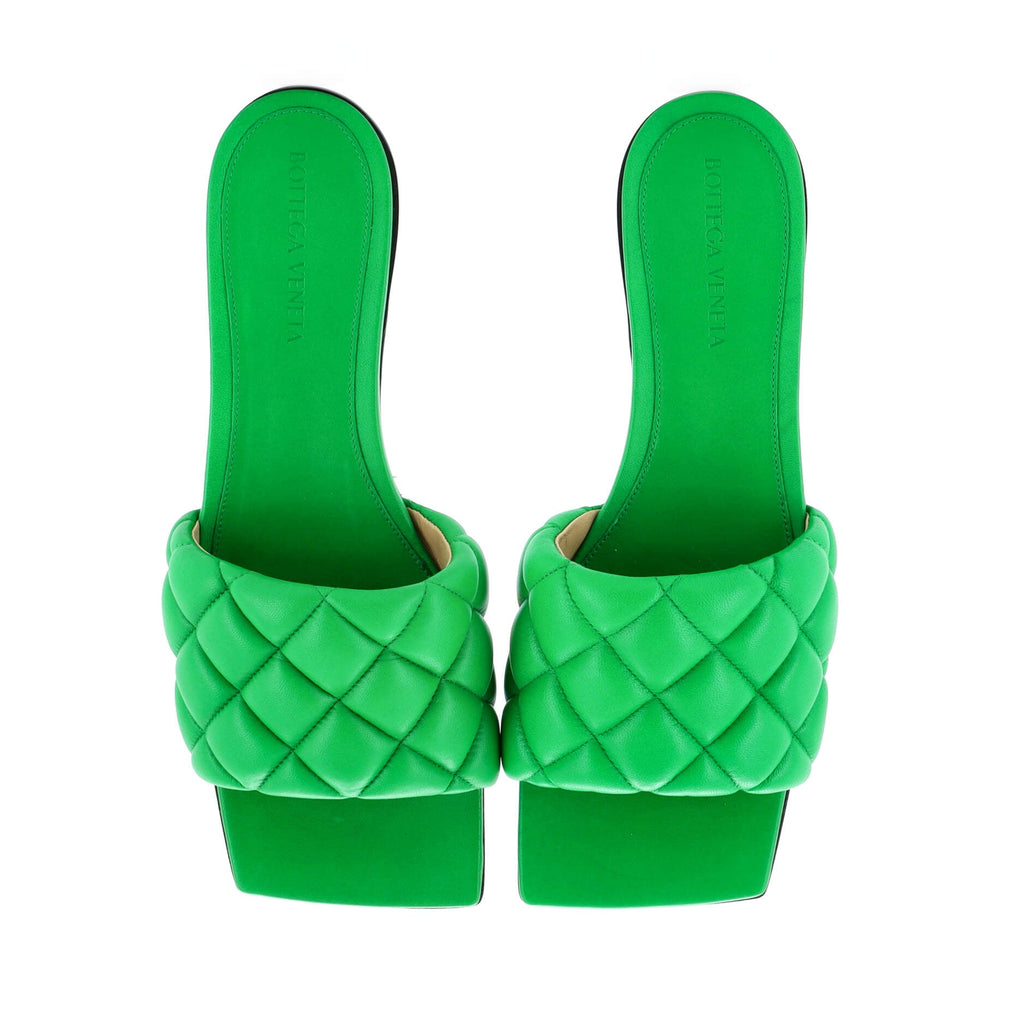 Women's The Padded Flat Sandals Matelasse Leather